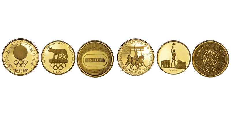 VARIE. Lotto di tre medaglie in oro.  - Auction Numismatics - Cambi Casa d'Aste