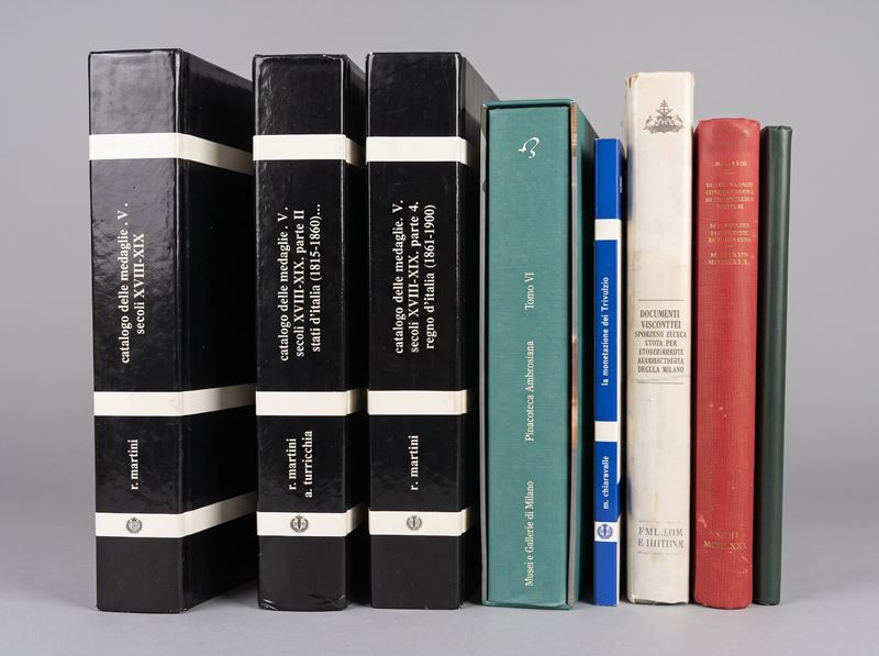 CITTÀ DI MILANO. Lotto di otto libri.  - Auction Numismatics - Cambi Casa d'Aste