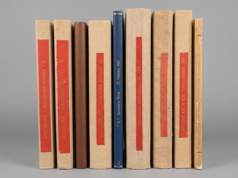 SANTAMARIA P. &amp; P. Lotto di nove cataloghi.  - Asta Numismatica - Cambi Casa d'Aste