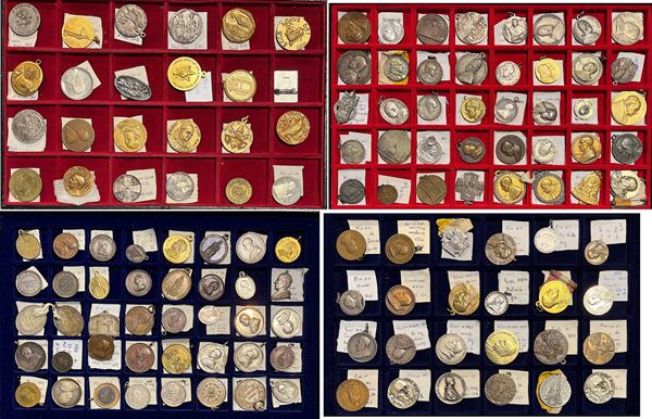STATO PONTIFICIO E VATICANO. PAPI VARI. Lotto di circa 150 medaglie devozionali.