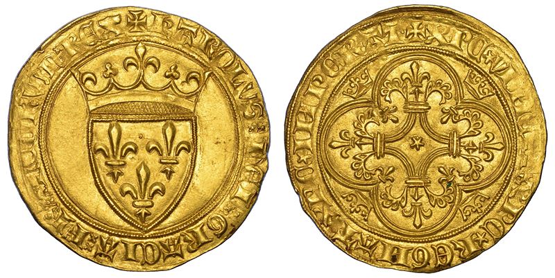 FRANCIA. CHARLES VI, 1380-1422. Ecu d’or.  - Asta Numismatica - Cambi Casa d'Aste
