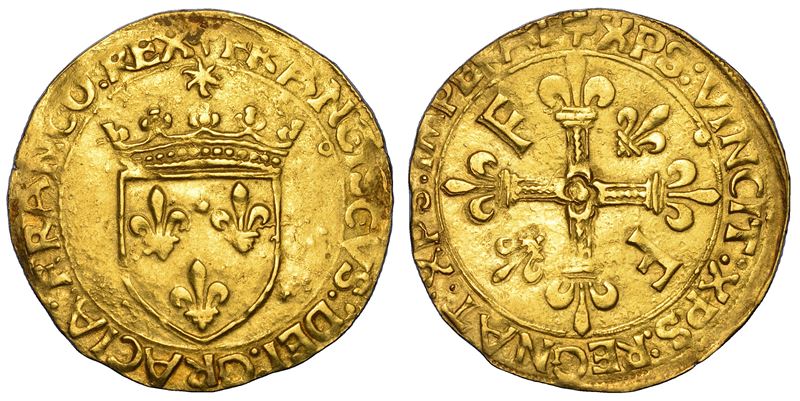 FRANCIA. FRANCOIS I, 1515-1547. Ecu d’or au soleil.  - Asta Numismatica - Cambi Casa d'Aste