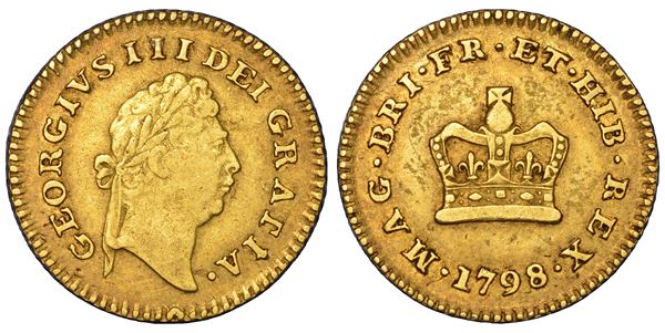 REGNO UNITO. GEORGE III, 1760-1820. 1/3 guinea 1798.
