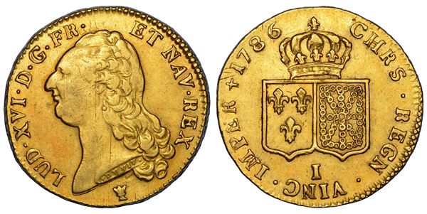 FRANCIA. LOUIS XVI, 1774-1793. 2 Louis d’or 1786. Limoges.