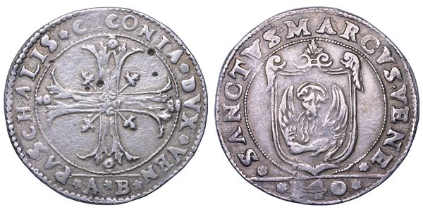 VENEZIA. PASQUALE CICOGNA, 1585-1595. Scudo della Croce.