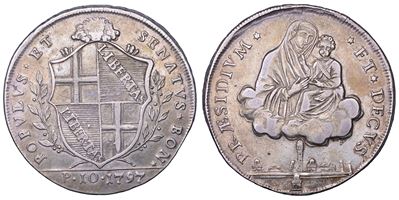 Bologna, Governo Popolare, Scudo da 10 Paoli, 1797