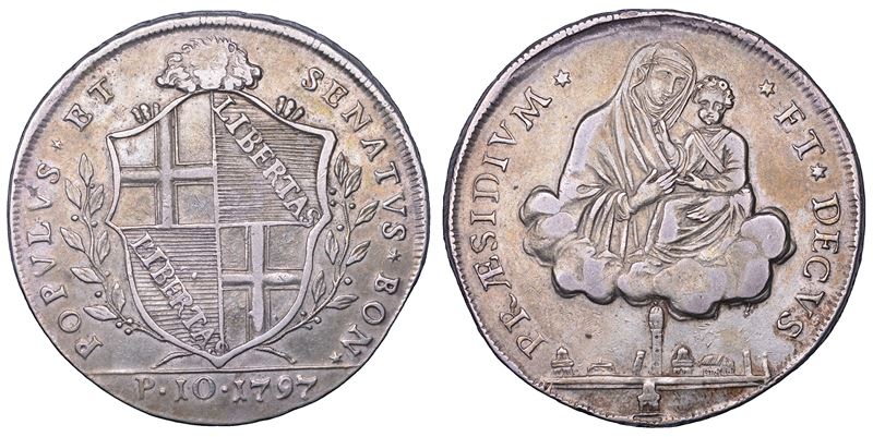 Bologna, Governo Popolare, Scudo da 10 Paoli, 1797