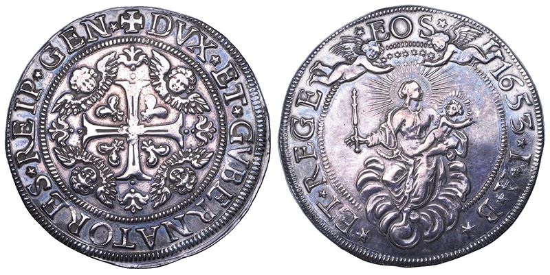 Genova, Dogi biennali (1528–1797), Serie della III fase, 1637–1797: scudo largo 1653