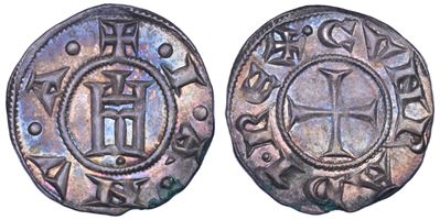 Genova (Repubblica), Grosso da 4 denari, argento, 1139-1339