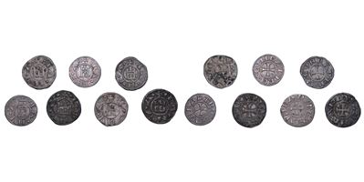 Repubblica di Genova (XII–XIV secolo), Lotto di sette monete in argento