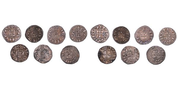 GENOVA. REPUBBLICA, 1139-1339. Lotto di sette monete.