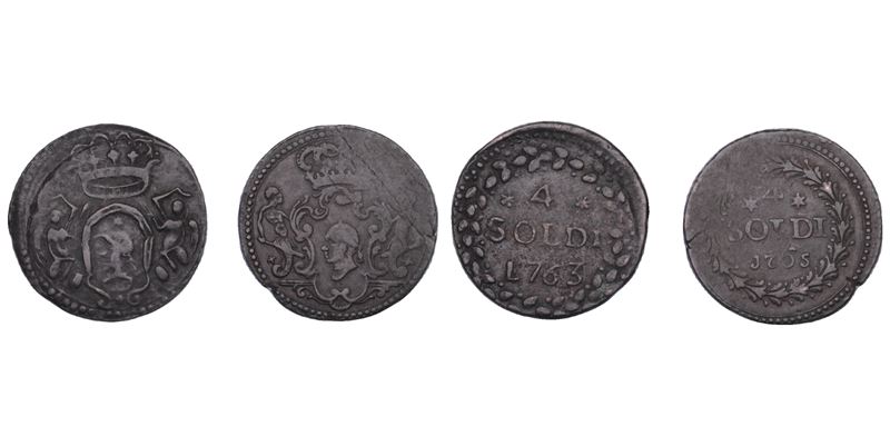 CORSICA. PASQUALE PAOLI, 1762-1768. Lotto di due monete.  - Asta Numismatica - Cambi Casa d'Aste