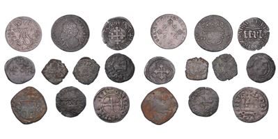 Monetazione piemontese, Lotto di dieci monete (XVI–XVIII secolo)