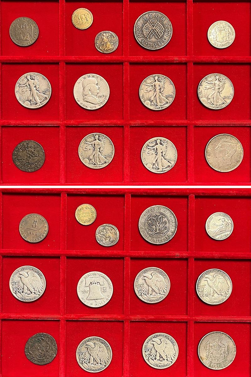 USA E ALTRI STATI. Lotto di undici monete e due gettoni.  - Auction Numismatics - Cambi Casa d'Aste