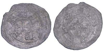 IVREA, Obolo imperiale, croce patente (secc. XIII-XIV)