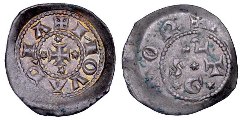 NOVARA. COMUNE (a nome di Enrico VI), SEC. XII-XIII. Denaro scodellato.  - Auction Numismatics - Cambi Casa d'Aste