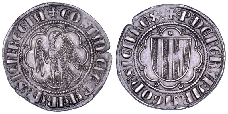 MESSINA. PIETRO D'ARAGONA E COSTANZA DI SVEVIA, 1282-1285. Pierreale.  - Auction Numismatics - Cambi Casa d'Aste