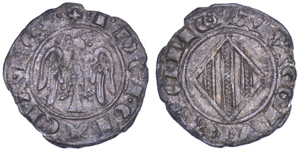 MESSINA. PIETRO D'ARAGONA E COSTANZA DI SVEVIA, 1282-1285. Doppio denaro.
