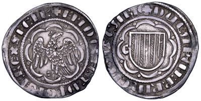 Messina (coniazione di), Federico III d’Aragona (1296-1337), Pierreale con aquila coronata