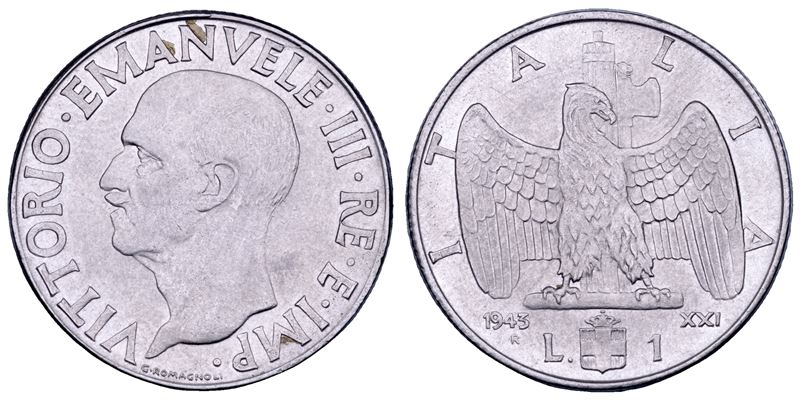 Vittorio Emanuele III di Savoia, Lira 1943 “Impero” (Regno d’Italia)