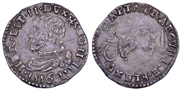 REGGIO EMILIA. ERCOLE II D'ESTE, 1534-1559. Cavallotto 1556.