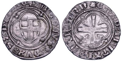 Simonetta, Amedeo VIII duca di Savoia (1416-1440) – mezzo grosso, tipo I