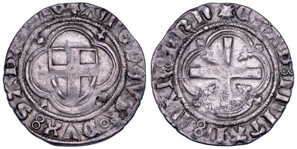 DUCATO DI SAVOIA. AMEDEO VIII duca, 1416-1440. Mezzo grosso. I tipo.