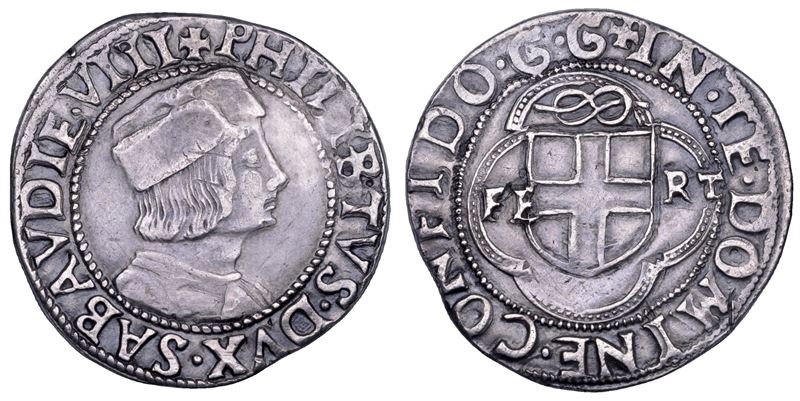 Ducato di Savoia (Filiberto II il Bello), Testone “I tipo”, anni 1497-1504