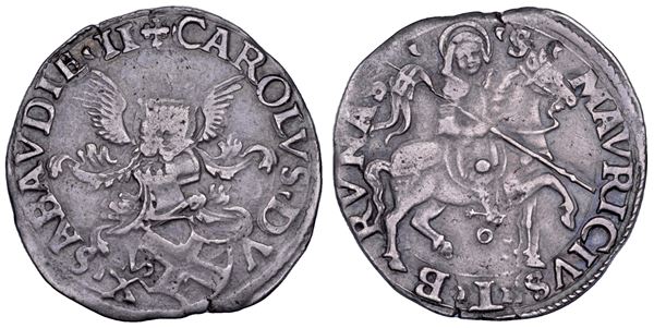 DUCATO DI SAVOIA. CARLO II Il Buono, 1504-1553. Da 5 grossi o Cornuto Forte.