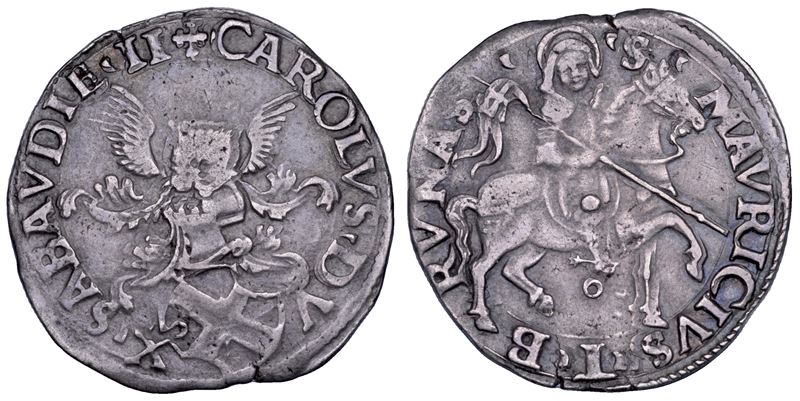 Carlo II, Il Buono (1504-1553), Ducato di Savoia: 5 grossi (Cornuto Forte), argento