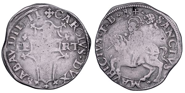 DUCATO DI SAVOIA. CARLO II Il Buono, 1504-1553. Cavallotto largo.