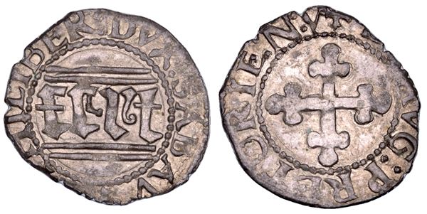 DUCATO DI SAVOIA. EMANUELE FILIBERTO Testa di ferro, 1538-1580. II Periodo Duca, 1559-1580. Quarto di grosso. II tipo.