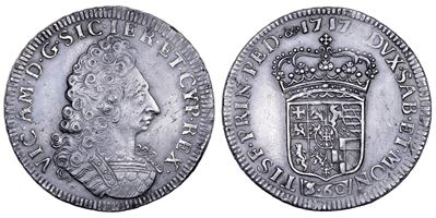Vittorio Amedeo II, 3 Lire 1717 (Ducato di Savoia)