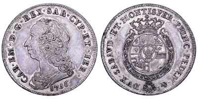 Carlo Emanuele III di Savoia, Scudo nuovo 1756 (Regno di Sardegna)