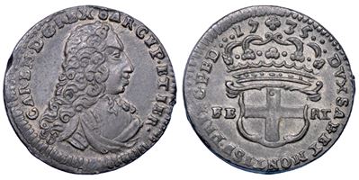 Carlo Emanuele III di Savoia, 2,6 Soldi, 1735 (Regno di Sardegna)