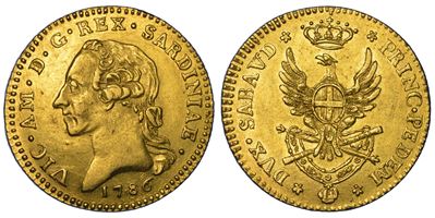 Vittorio Amedeo III di Savoia, Doppia Nuova del Regno di Sardegna (1786)