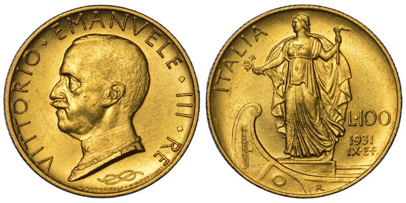 REGNO D'ITALIA. VITTORIO EMANUELE III DI SAVOIA, 1900-1946. 100 Lire 1931/A. IX.  - Asta Numismatica - Cambi Casa d'Aste