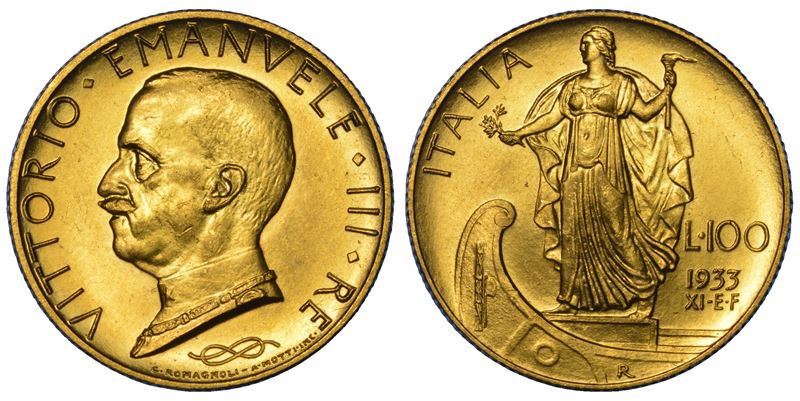 Regno D'italia. Vittorio Emanuele III di Savoia, 1900-1946. 100 Lire 1933/a. XI.