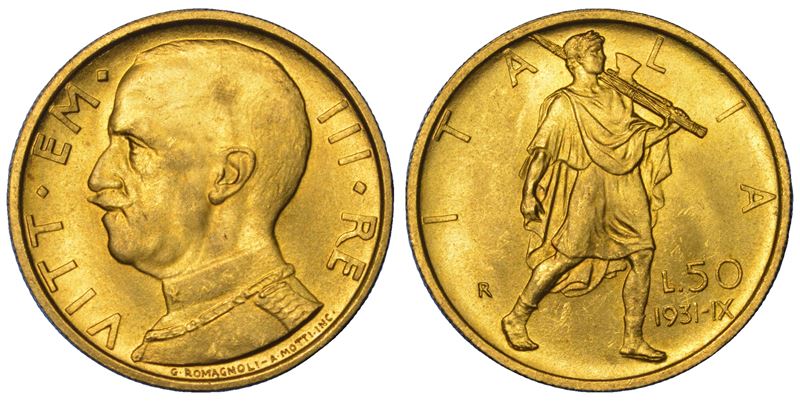 Vittorio Emanuele III di Savoia, 50 lire, 1931 (IX), Regno d’Italia