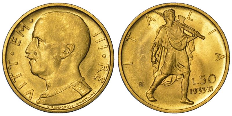Vittorio Emanuele III di Savoia, 50 Lire 1933/A. XI (Regno d’Italia)