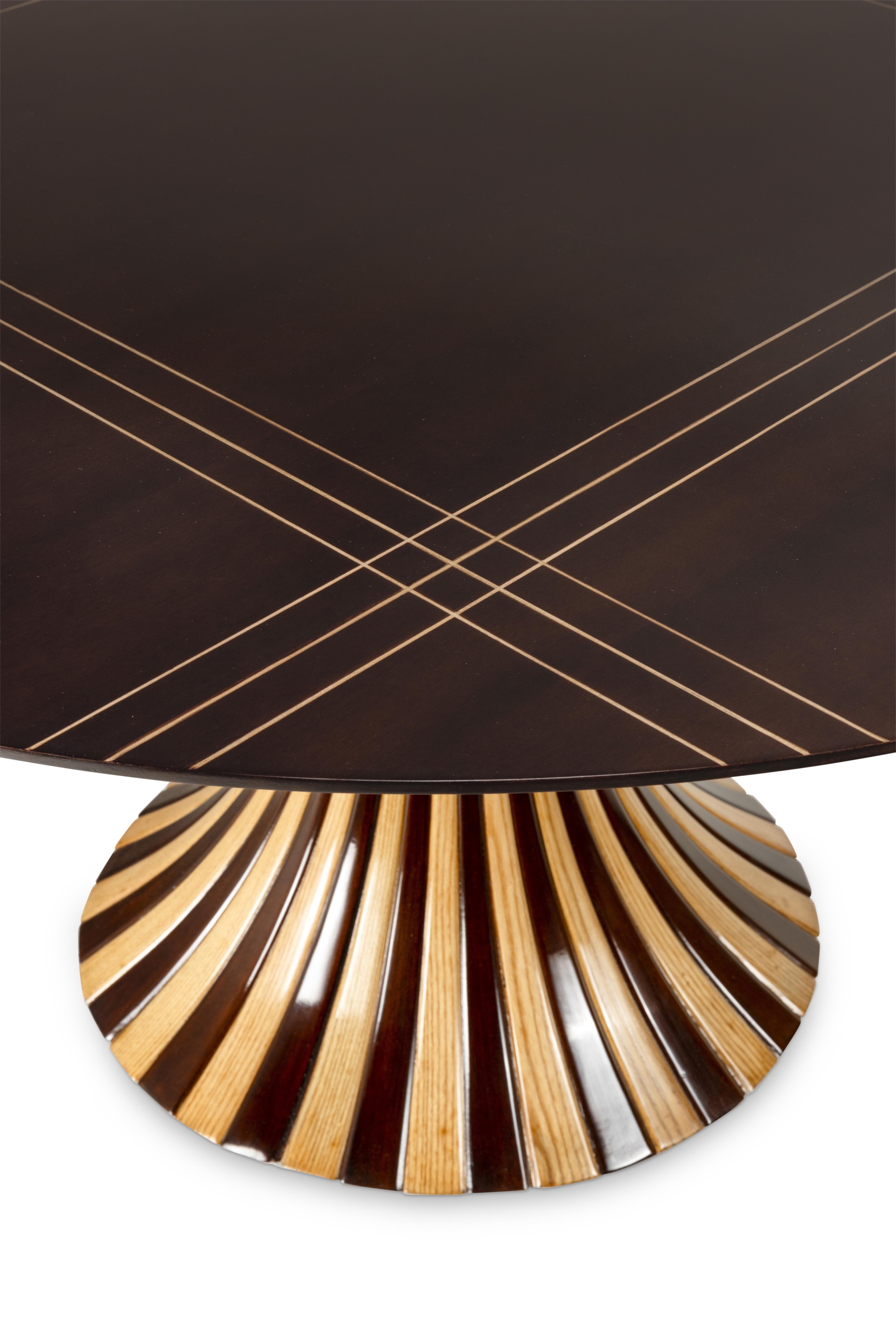 Paolo Buffa - Tavolo con piano in legno a intarsio