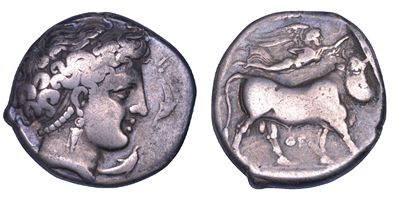 Area partenopea (Neapolis), Didracma, 325-280 a.C.
