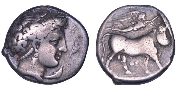 CAMPANIA - NEAPOLIS. Didracma, 325-280 a.C.