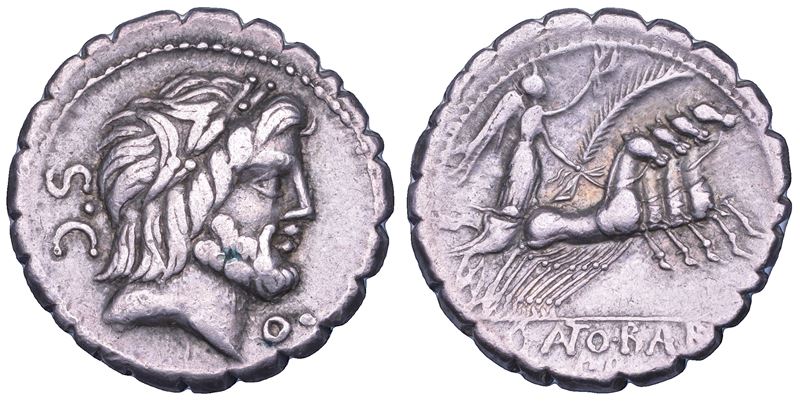 ANTONIA. Q. Antonius Balbus, 83-82 a.C. Denario serrato.  - Asta Numismatica - Cambi Casa d'Aste