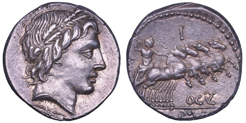 OGULNIA. Ogulnius, Gargilius, e Vergilius, 86 a.C. Denario.  - Asta Numismatica - Cambi Casa d'Aste