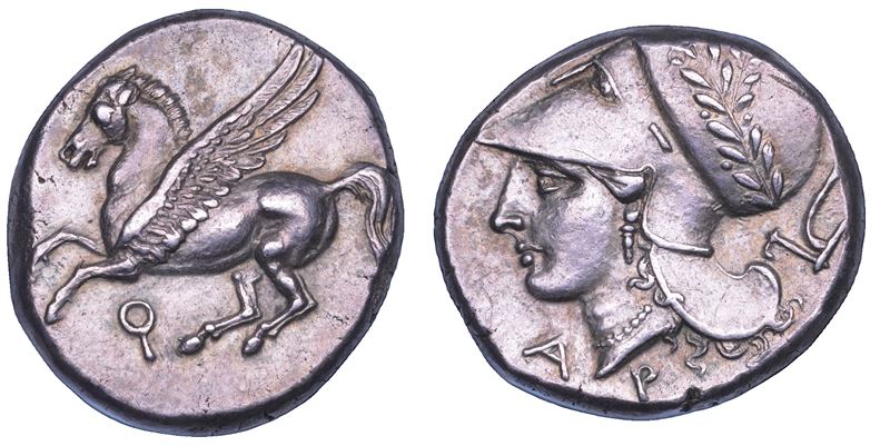 CORINZIA. CORINTO. Statere, ca. anni 375-300 a.C.  - Auction Numismatics - Cambi Casa d'Aste