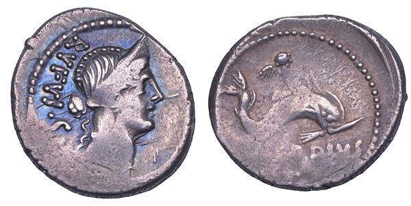 CORDIA. Mn. Cordius Rufus. Denario, 46 a.C.