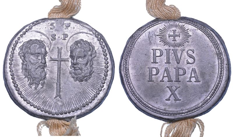 ROMA. PIO X (Giuseppe Melchiorre Sarto), 1903-1914. Bolla papale.  - Auction Numismatics - Cambi Casa d'Aste