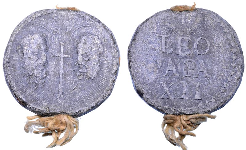 STATO PONTIFICIO. LEONE XII (Annibale Sermattei della Genga), 1823-1829. Bolla papale.  - Asta Numismatica - Cambi Casa d'Aste