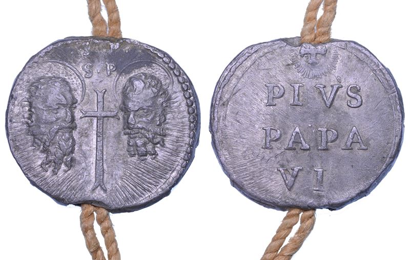 STATO PONTIFICIO. PIO VI (Giannangelo Braschi), 1775-1799. Bolla papale.  - Asta Numismatica - Cambi Casa d'Aste